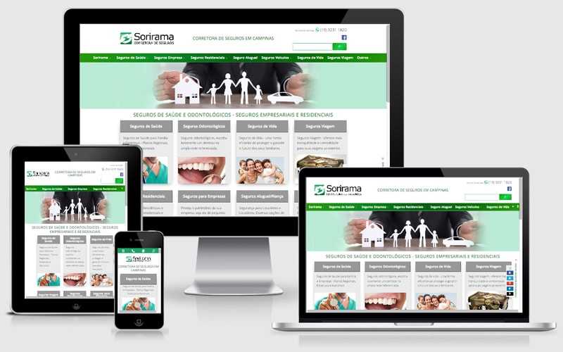 A Sorirama Seguros é uma corretora de seguros. A empresa contou com a experiência da equipe Agenzzia-DinamicSite para o desenvolvimento do seu novo site com visual mais moderno e com facilidade de navegação. 